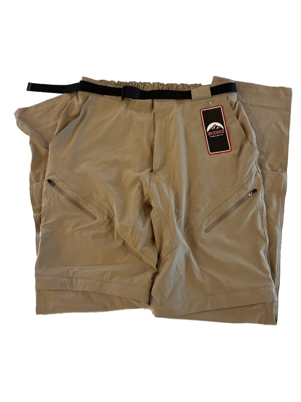 ZOIC Black Market Convertible Pant - Men's | Tan | Cycling | NWT Blem